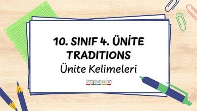10-sinif-4-unite-traditions-unite-kelimeleri