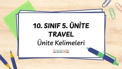 10-sinif-5-unite-travel-unite-kelimeleri