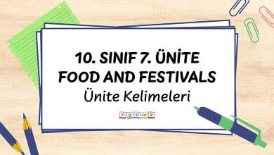 10-sinif-7-unite-food-and-festivals-unite-kelimeleri