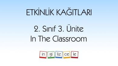 2-sinif-3-unite-in-the-classroom-etkinlik-kagitlari