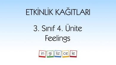 3-sinif-4-unite-feelings-etkinlik-kagitlari