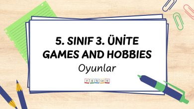 5-sinif-3-unite-games-and-hobbies-oyunlar