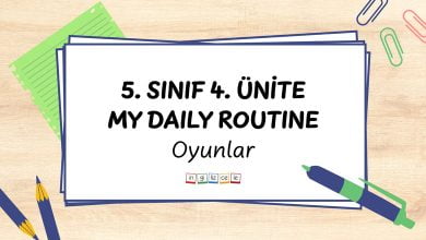 5-sinif-4-unite-my-daily-routine-oyunlar