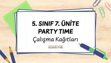 5-sinif-7-unite-party-time-calisma-kagitlari