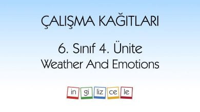 6-sinif-4-unite-weather-and-emotions-calisma-kagitlari