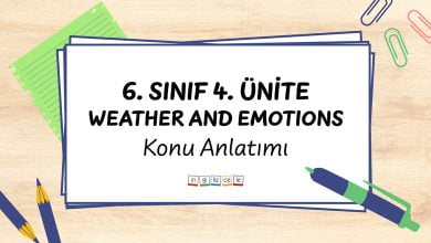 6-sinif-4-unite-weather-and-emotions-konu-anlatimi