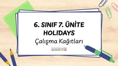 6-sinif-7-unite-holidays-calisma-kagitlari