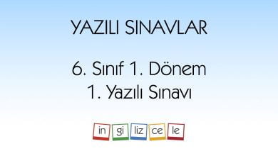 6-sinif-ingilizce-1donem-1yazili-sinav
