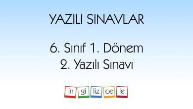 6-sinif-ingilizce-1donem-2yazili-sinav