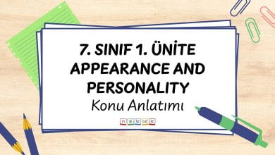 7-sinif-1-unite-appearance-and-personality-konu-anlatimi
