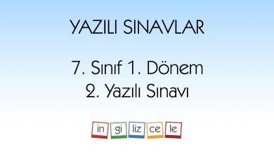 7-sinif-ingilizce-1donem-2yazili-sinav
