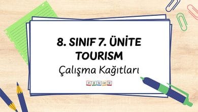8-sinif-7-unite-tourism-calisma-kagitlari