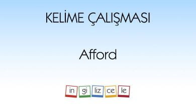 afford-kelime-calismasi