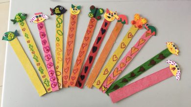 ingilizce-animals-bookmarks-materyal